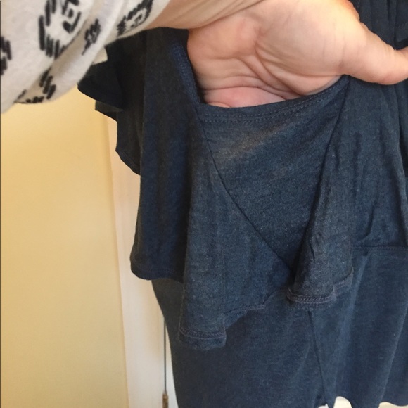 Max Studio Flutter Sleeve Top - Picture 3 of 7